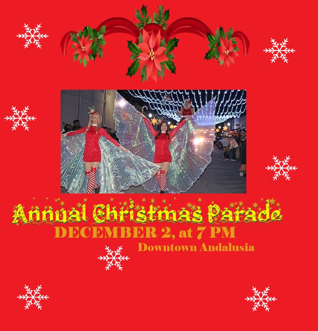 Annual Christmas Parade Downtown Andalusia December 2nd Covington